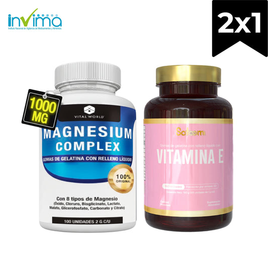 MAGNESIO COMPLEX + VITAMINA E COMBO